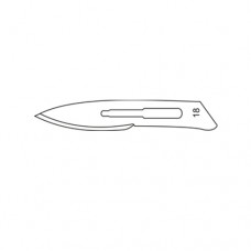 Scalpel Blade No. 18 Pack of 100 Stainless Steel,